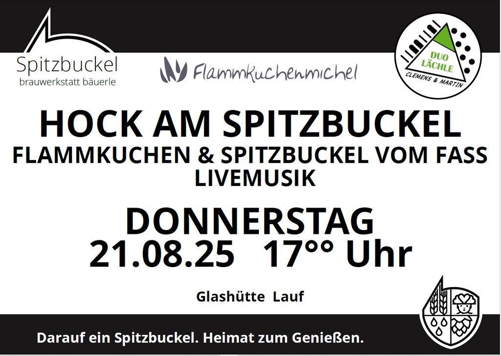 Die Hopfenernte steht bevor - Dort Veranstaltung am Donnerstag 21.08.2025 Hock in der Glashütte ab 17 Uhr