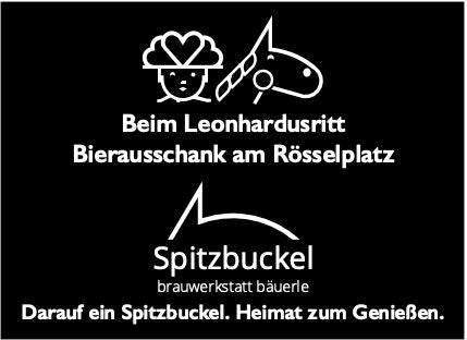 Spitzbuckel Bier am Rösselplatz