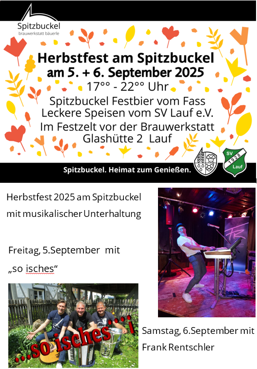 5. Herbstfest am Spitzbuckel am 5. und 6. September 2025